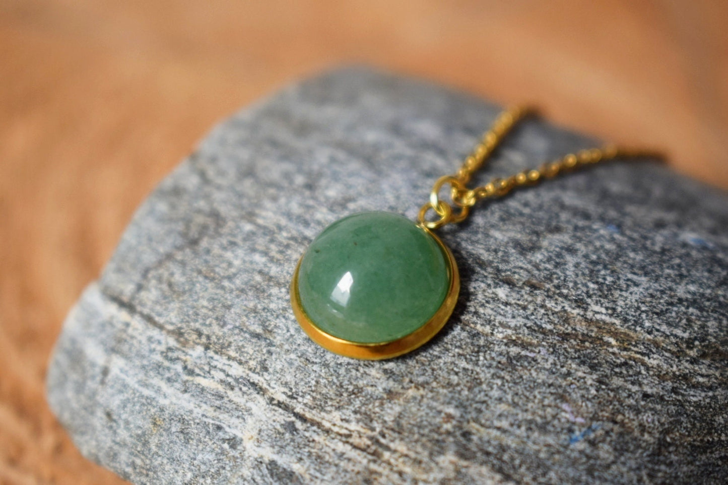 Aventurin-Ohrringe, Grüne Edelstein-Ohrringe, Goldener Schmuck mit Geburtssteinen, Bestes Weihnachtsgeschenk für Sie