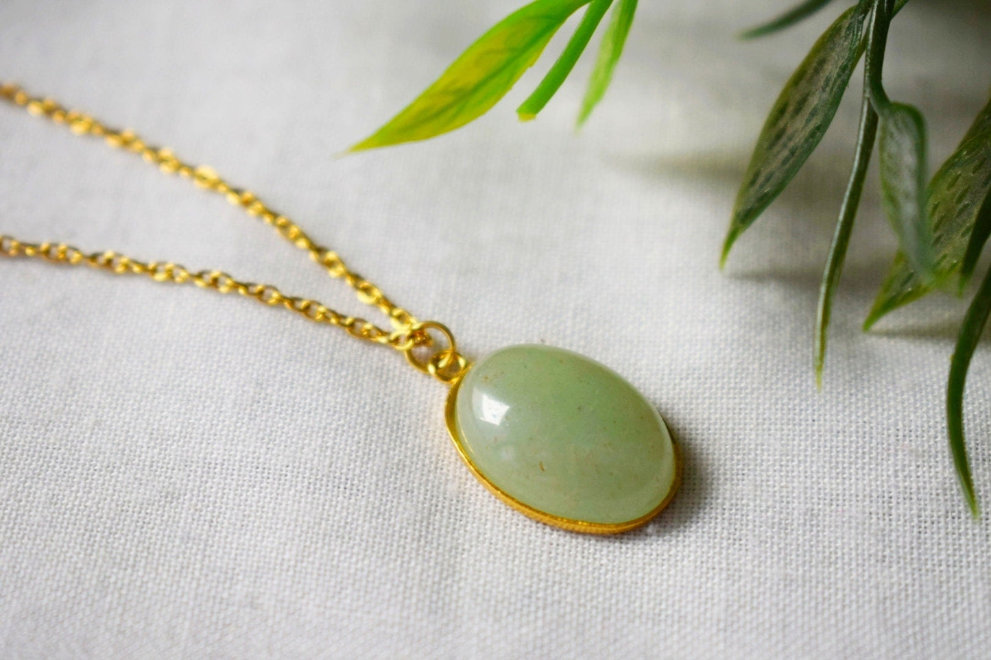 Aventurin Ohrringe baumeln gold oval für Frauen, Edelstein grüne Aventurin Ohrringe, Lange hängende Stein Ohrringe, Aventurin Schmuck, Geschenk