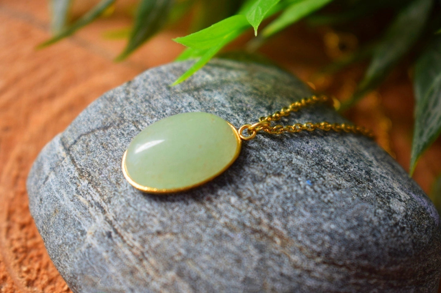 Aventurin Ohrringe baumeln gold oval für Frauen, Edelstein grüne Aventurin Ohrringe, Lange hängende Stein Ohrringe, Aventurin Schmuck, Geschenk