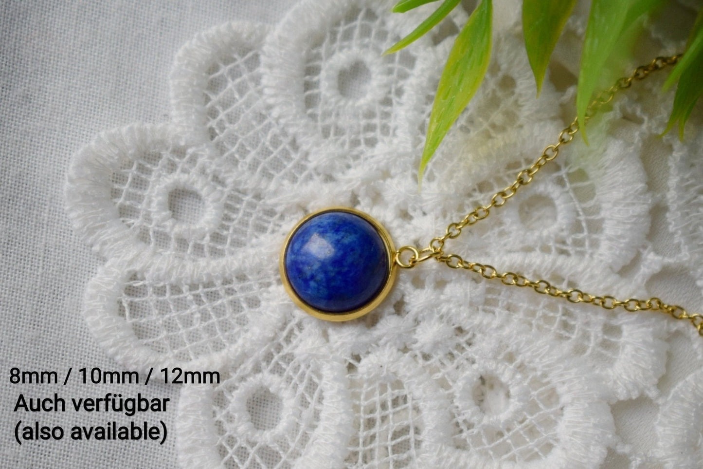 Lapis Ohrstecker Gold, Blaue Lapis Ohrringe Gold, Rund, Minimalistisch, 8mm, Lapislazuli Schmuck, September Geburtsstein, Handgemachter Schmuck