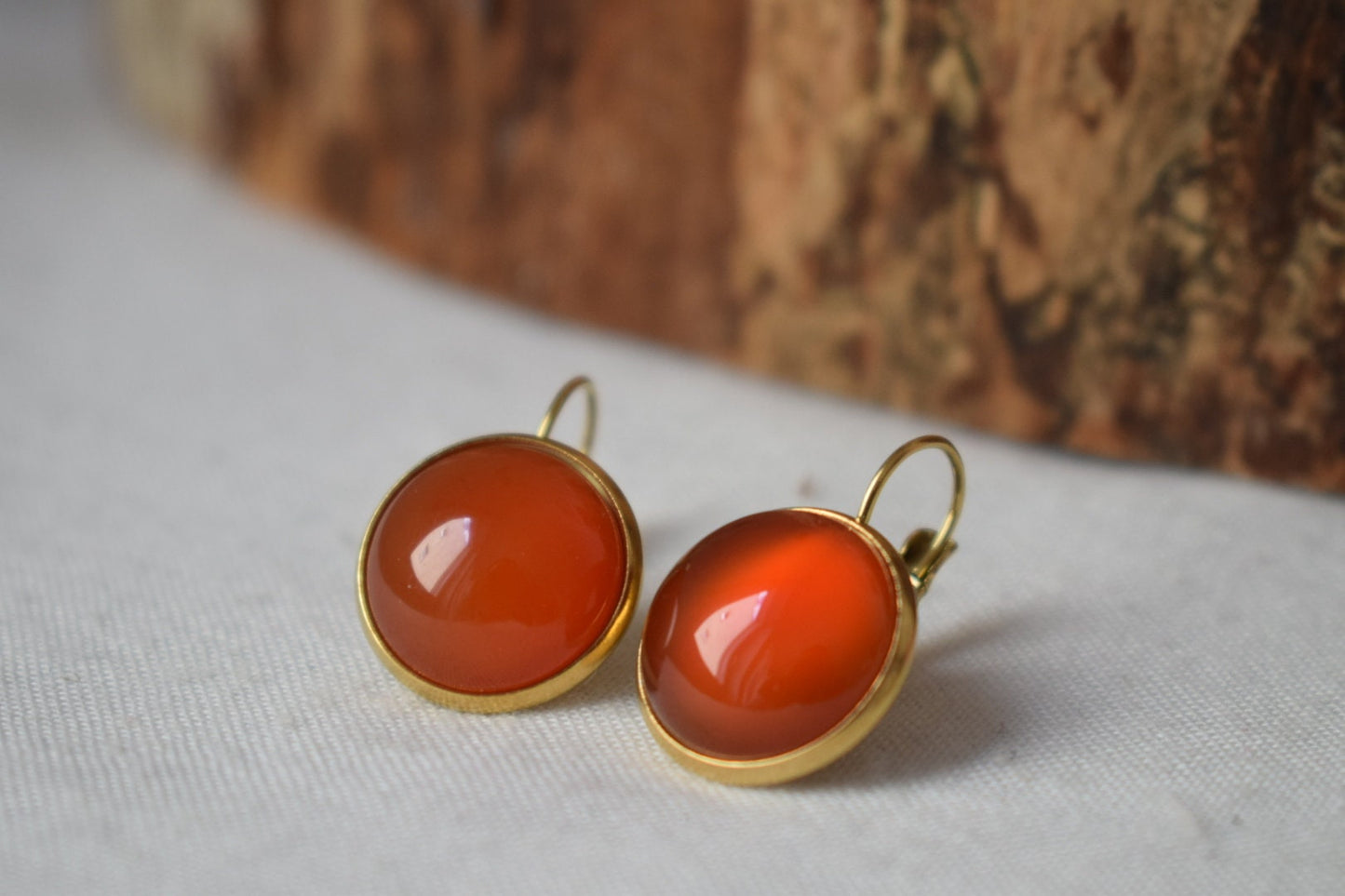 Rote Achatkette für Frauen - Handgefertigter Edelsteinschmuck für Frauen - Statement-Halskette aus Stein - Boho-Chic-Geschenk, bestes Schmuckgeschenk für Sie