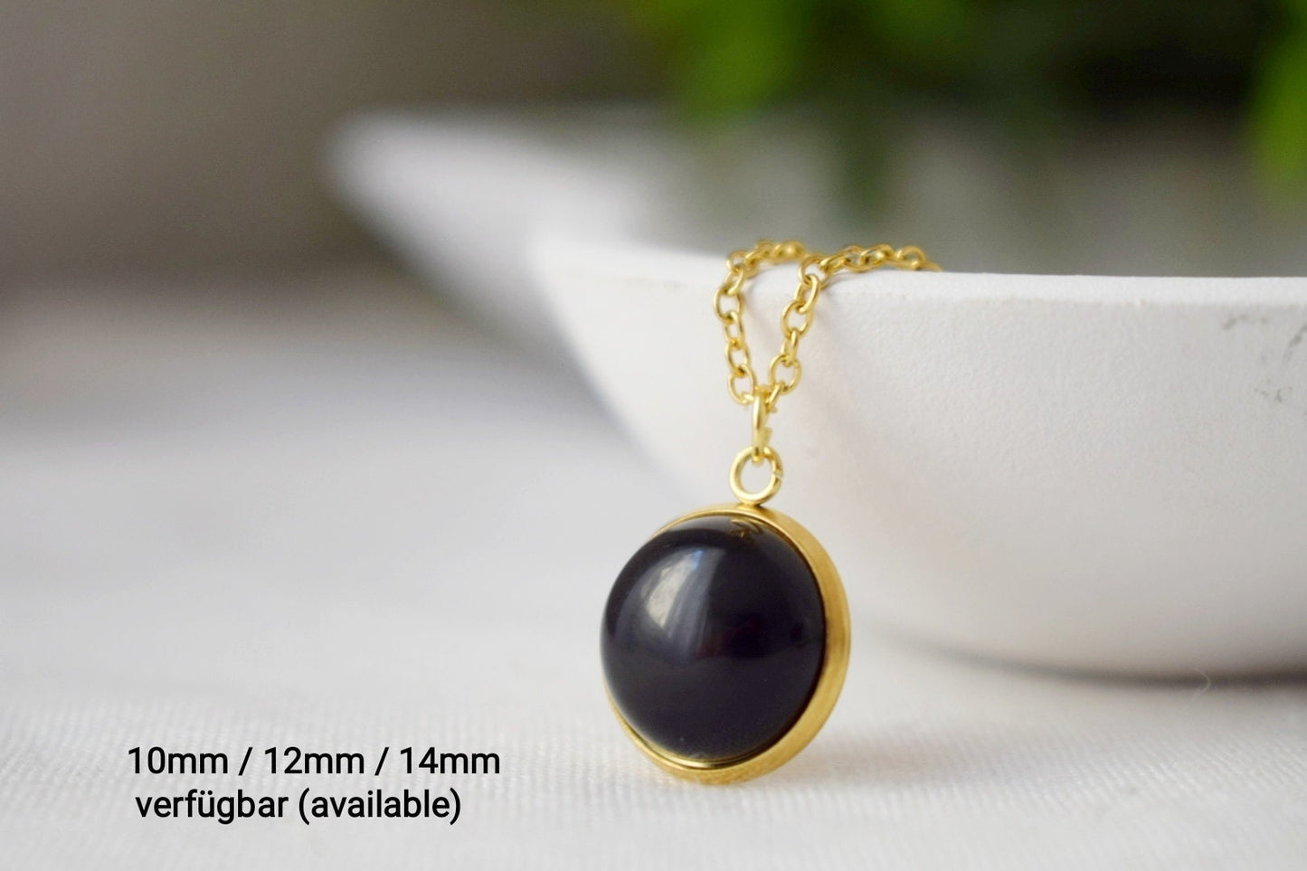 Mini Schwarze Achat Ohrstecker Gold, 6mm Edelstein Runde Ohrringe, Klein, Minimalistisch, Schmuck Geburtsstein, Unisex Push Back Ohrringe, Geschenk