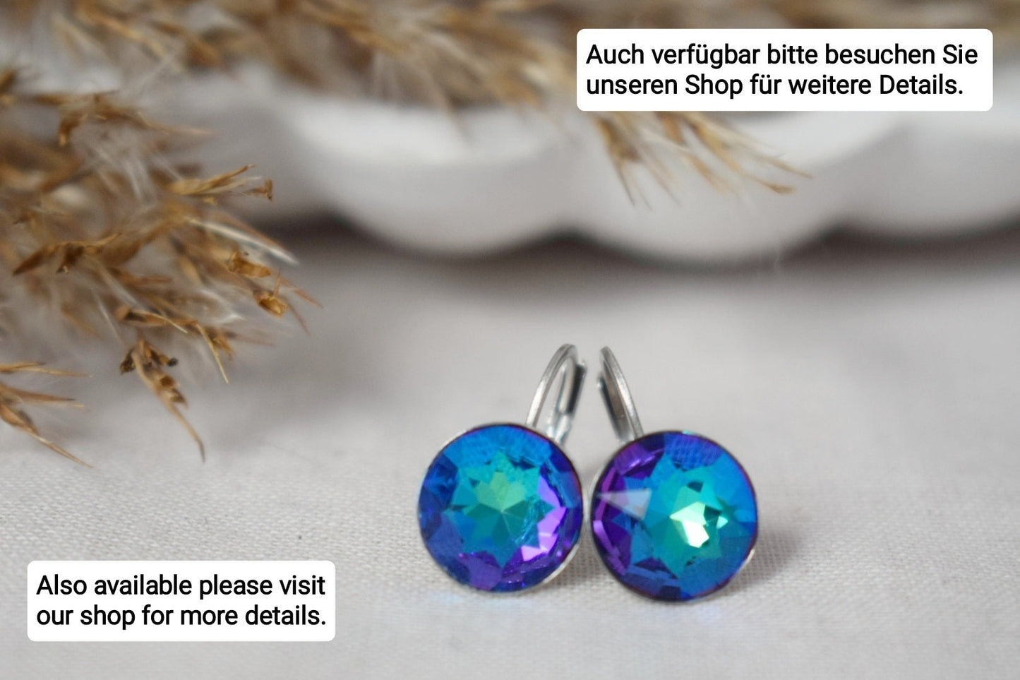 Yellow Rhinestone Earrings, Faceted, Crystal Earrings, 10mm, Glass Dangle Earrings, Small Elegant Leverback Earrings, Jewelry Gift For Her