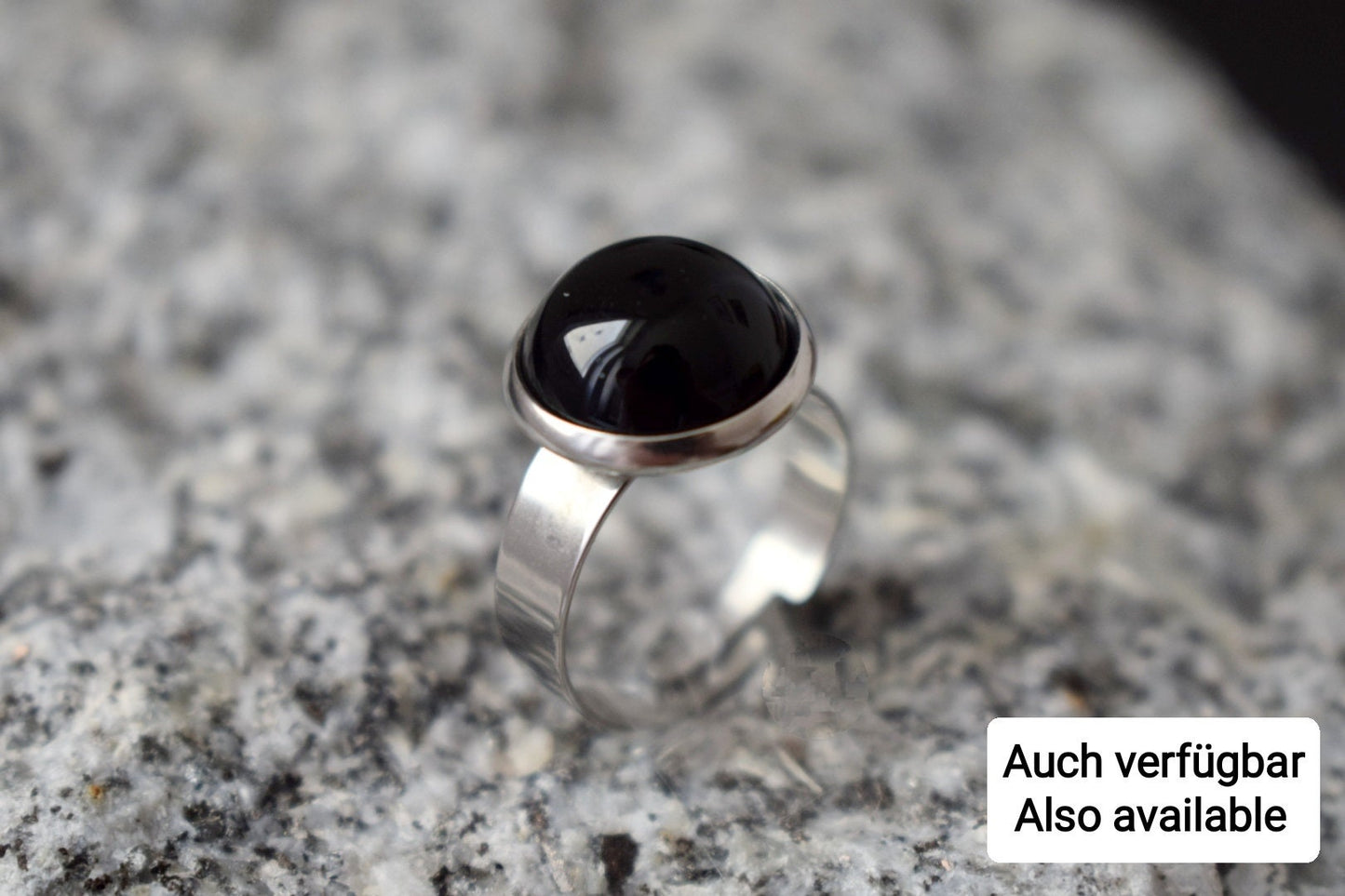 Black Agate Clip On Earrings: Surgical Steel Non Pierced Gemstone Ear Clips