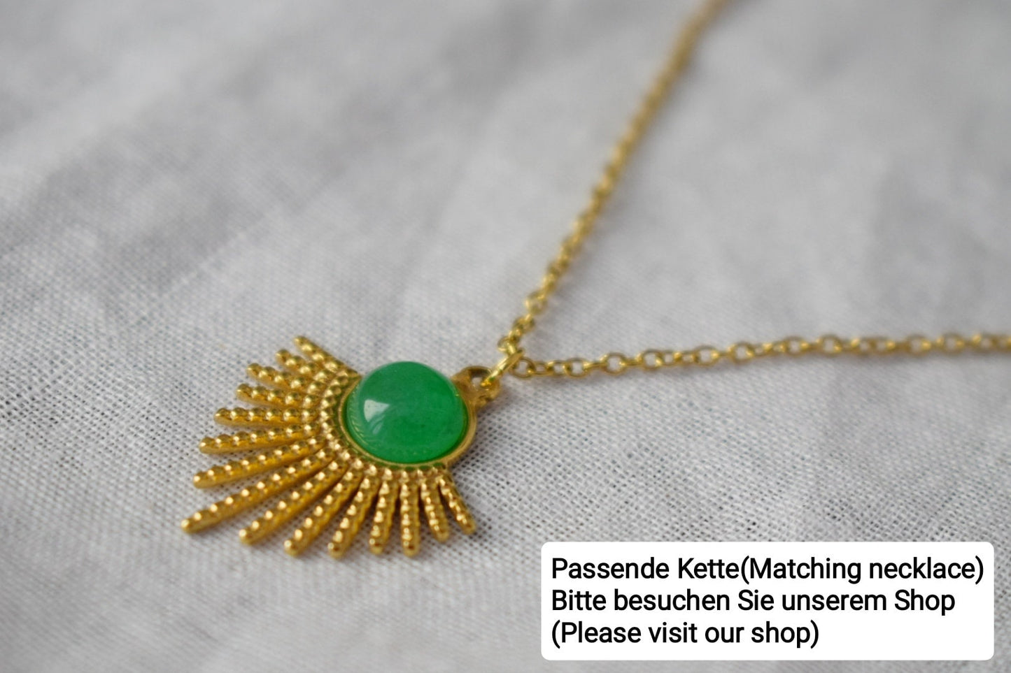 Grüne Jade Ohrringe Gold, Sonnenstrahlen baumelnde Ohrringe, Sunburst, Grüne Edelstein Tropfen Ohrringe, Celestial, Grüner Jade Schmuck, Geschenk für Sie