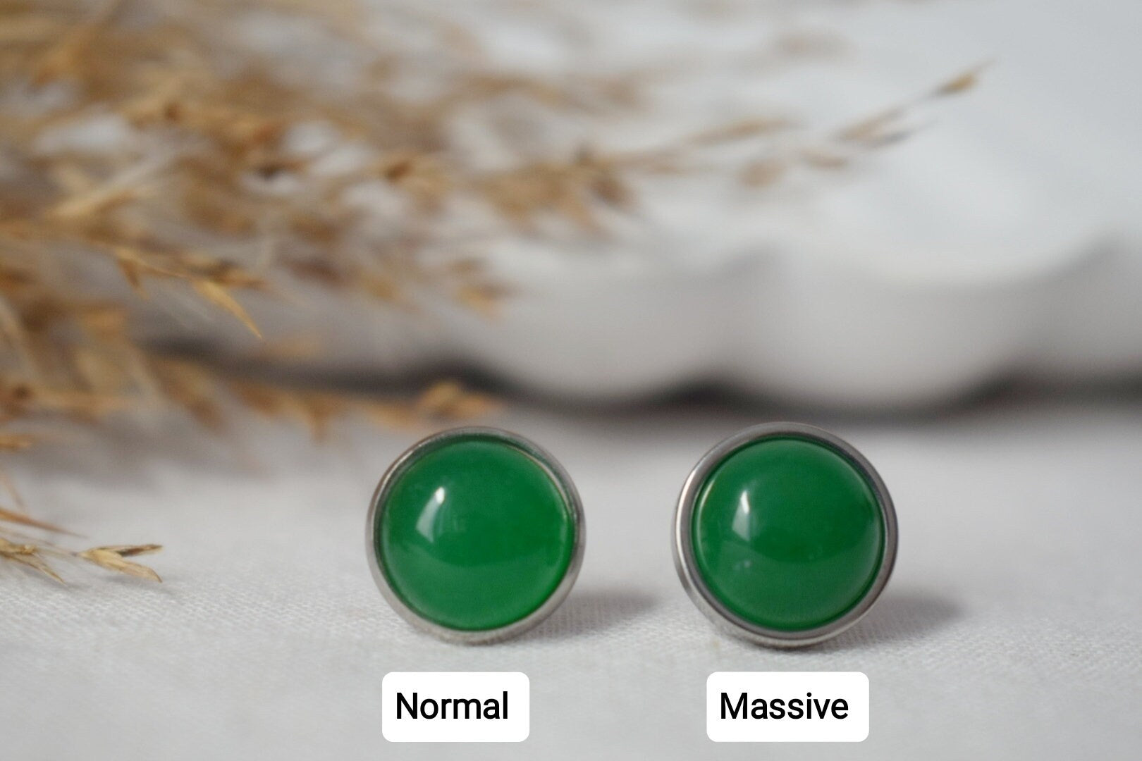 Green Jade Stud Earrings, Minimalist Earrings, Gemstone Earrings, lightweight earrings, Jewelry gift for her