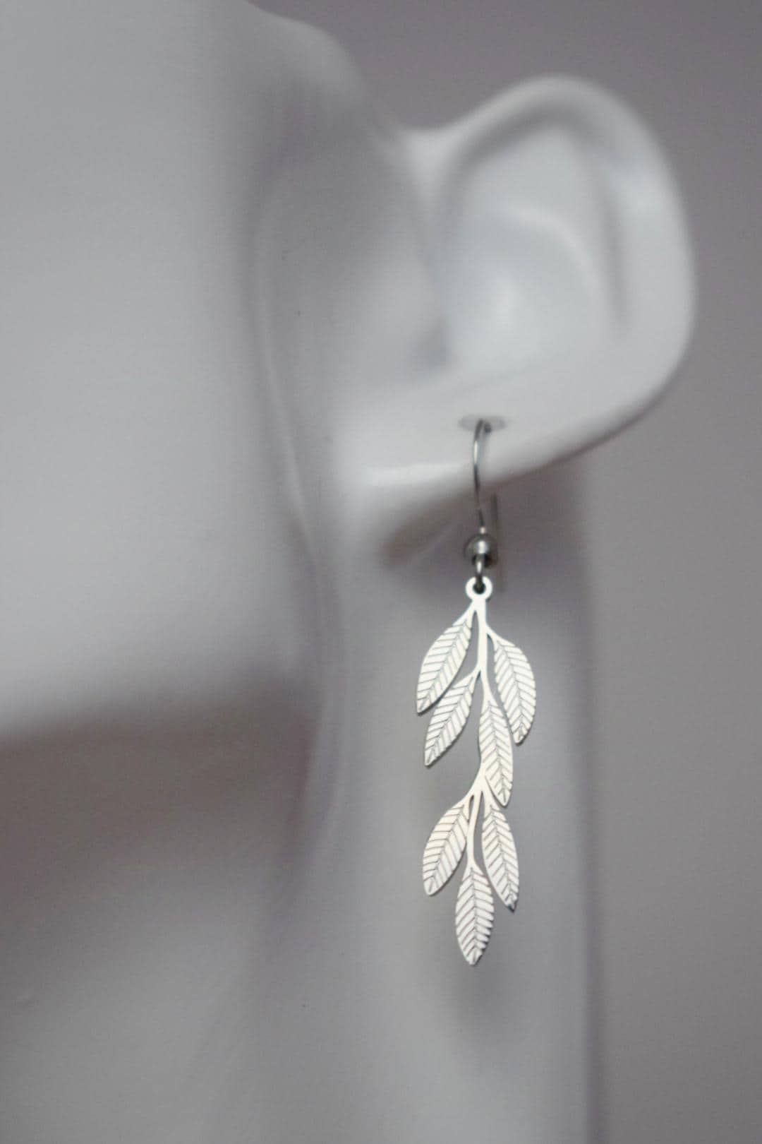 Blattohrringe für Frauen, Chirurgenstahl-Ohrhänger, Boho-Statement-Ohrringe, Leichter Schmuck, Bestes Geschenk für Sie