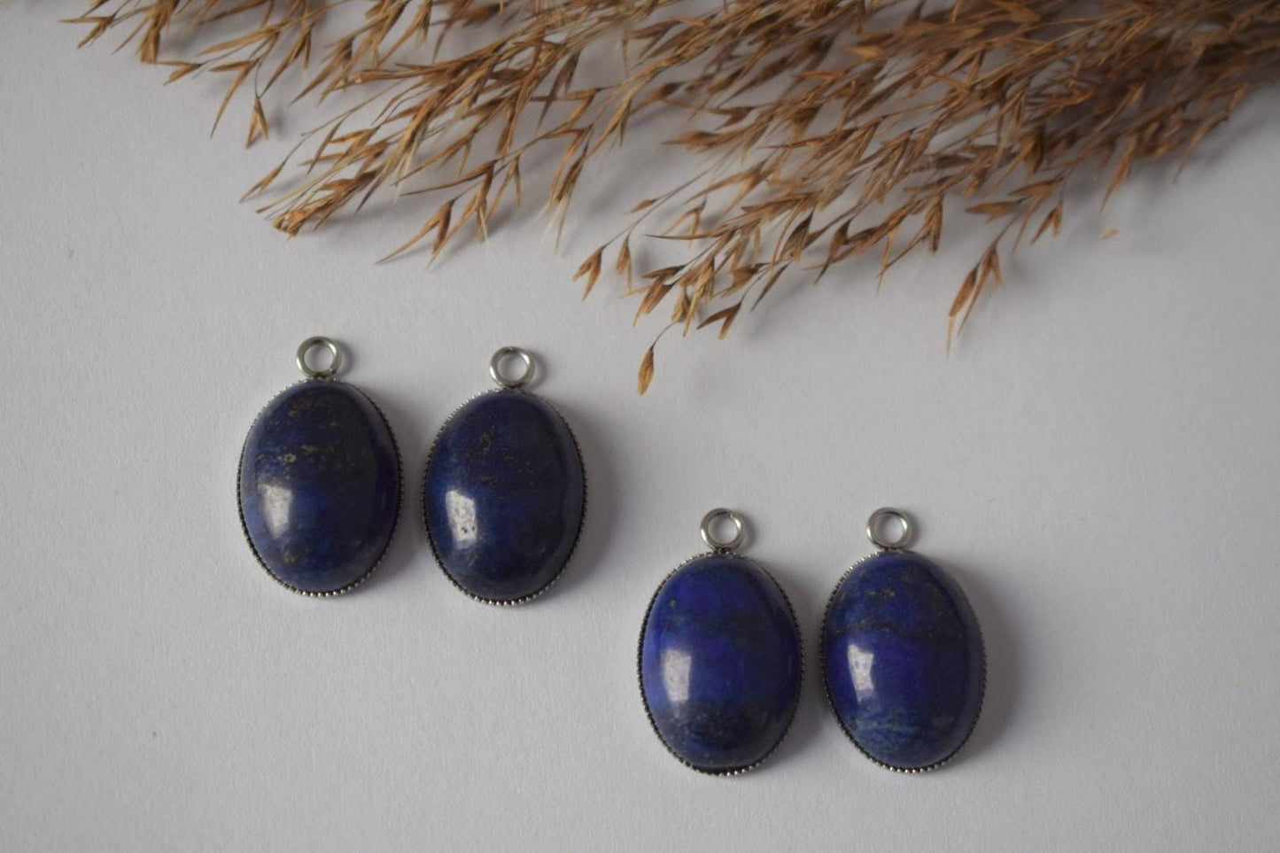 Lapis lazuli earrings dangle, Blue Gemstone huggies hoops, Birthstone Jewelry